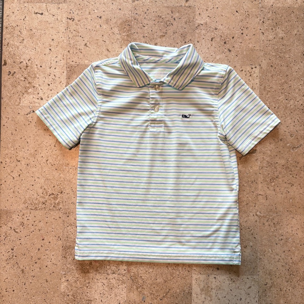 Vineyard vines Toddler Boys Bradley Stripe Performance Polo